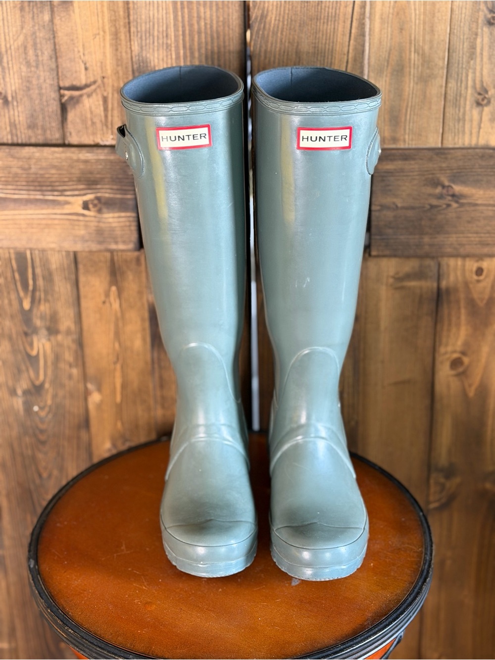 Hunter Knee-High Rain Boots in Sage